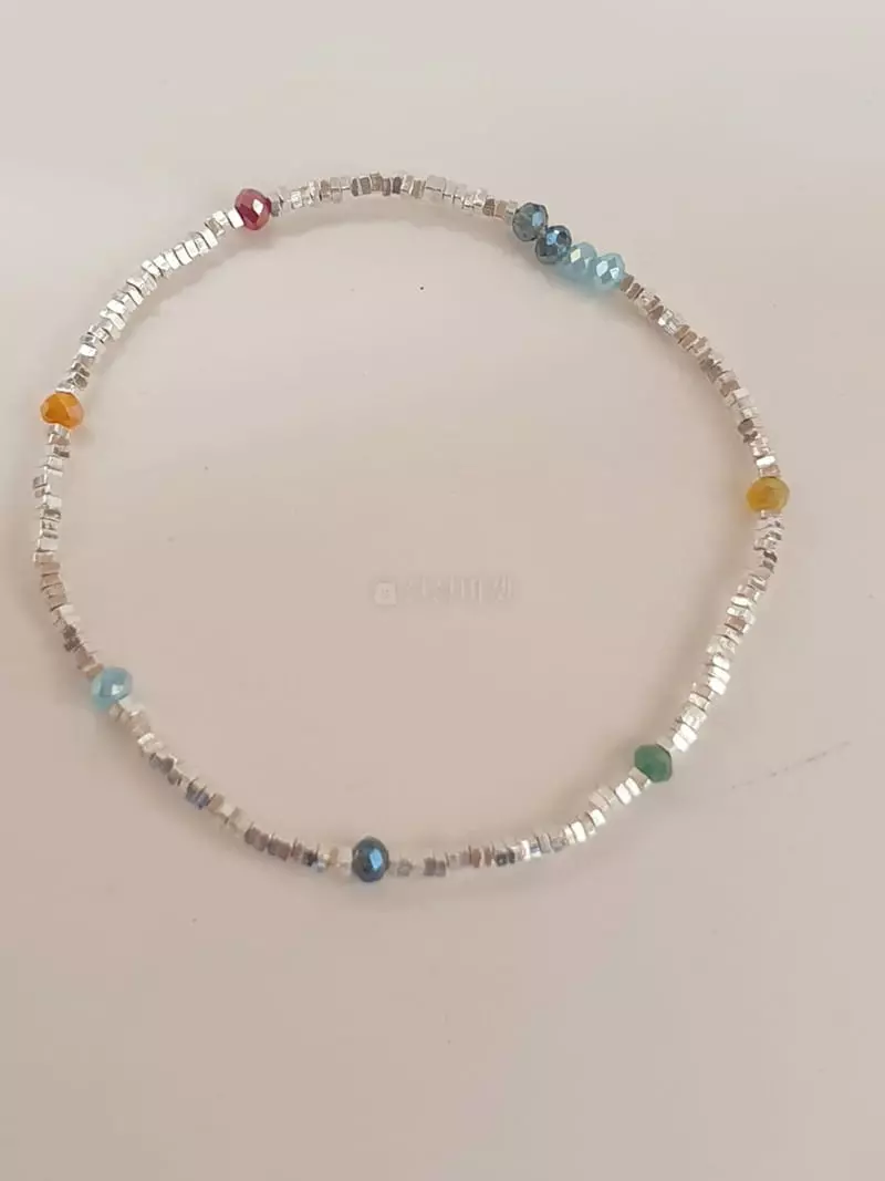 Cabinet - Korean Women Fashion - #momslook - Silver (Silver) Color Triangle Bracelet - 3