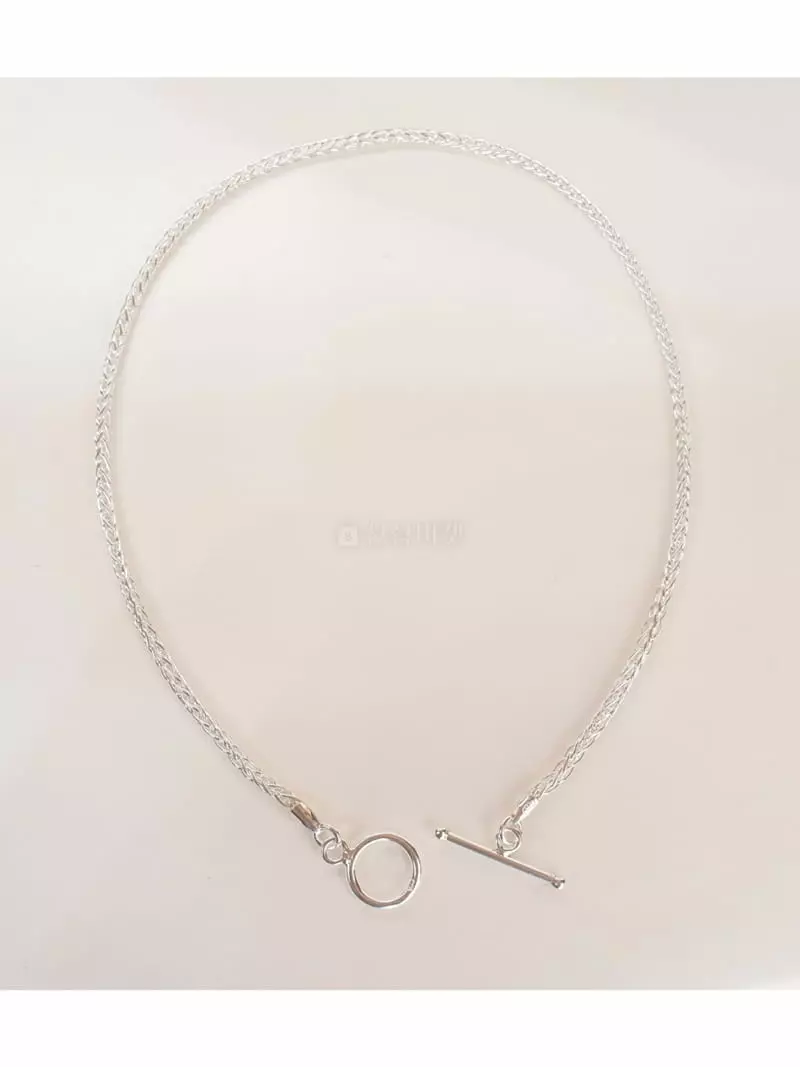 Cabinet - Korean Women Fashion - #momslook - Silver (Silver 35cm) Twist Necklace