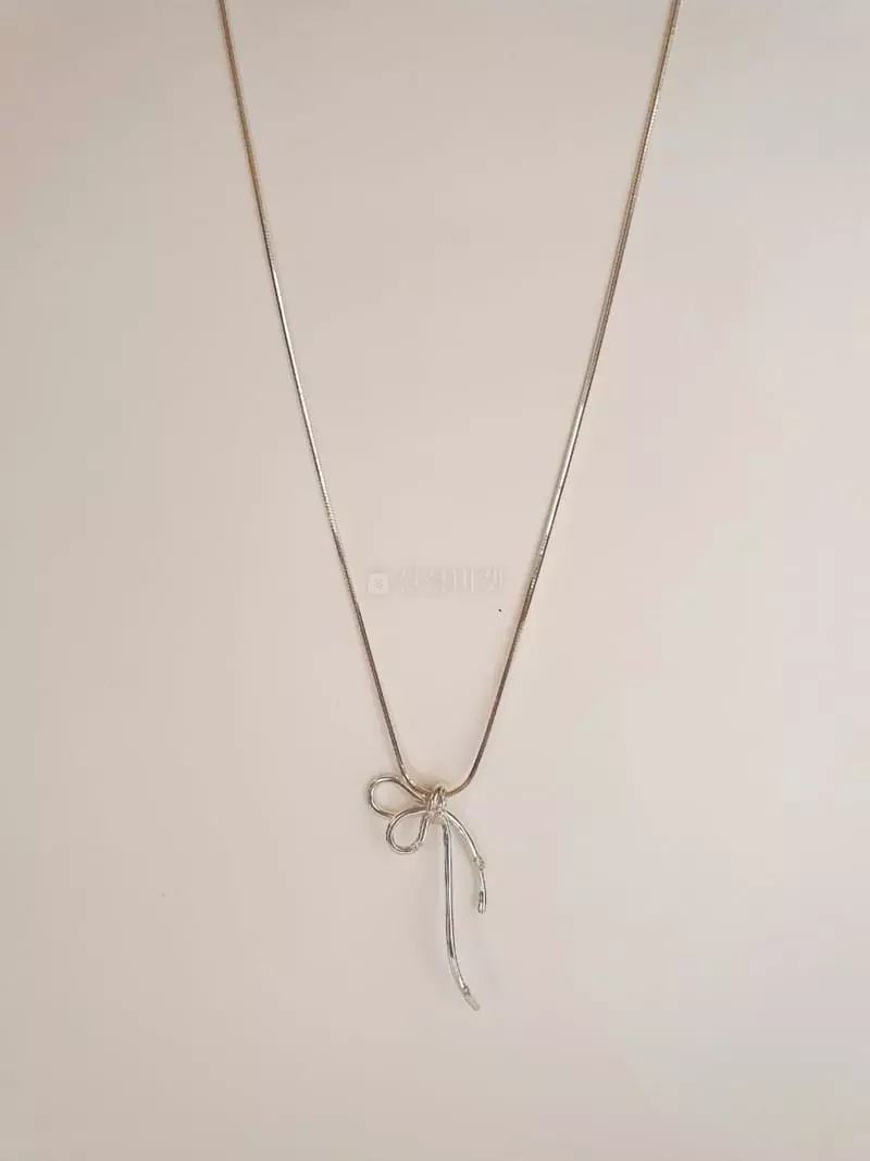 Cabinet - Korean Women Fashion - #shopsmall - Silver (Silver) Nabi Necklace