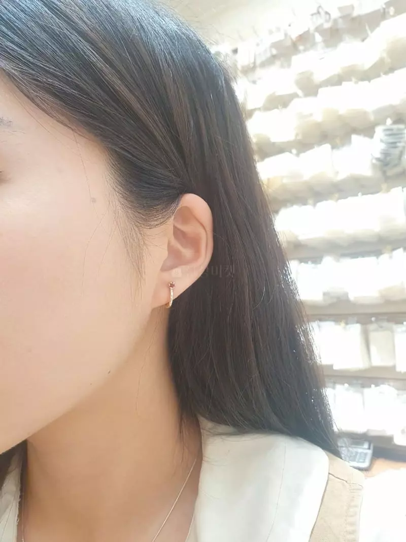 Cabinet - Korean Women Fashion - #thatsdarling - Silver (Silver) Mini Circle Earring - 7