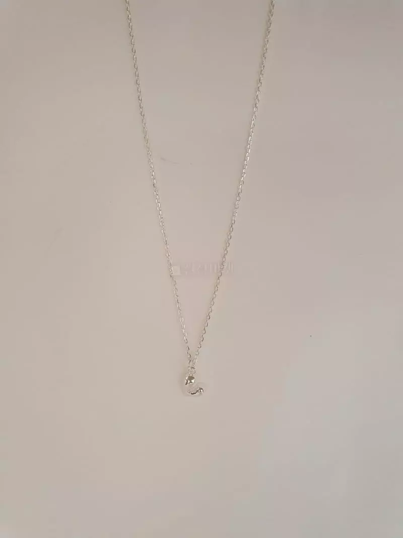 Cabinet - Korean Women Fashion - #vintageinspired - Silver Bye Heart Necklace