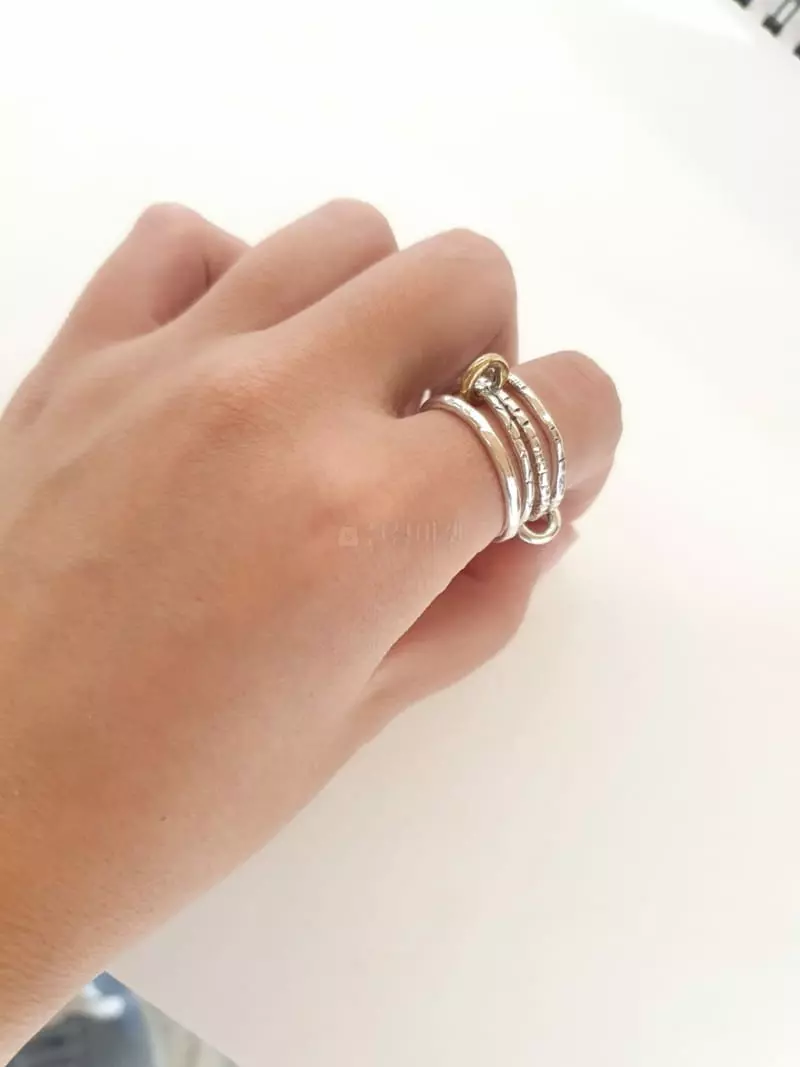 Cabinet - Korean Women Fashion - #vintageinspired - Silver (Silver 21~ 24) Handmade Ring - 2
