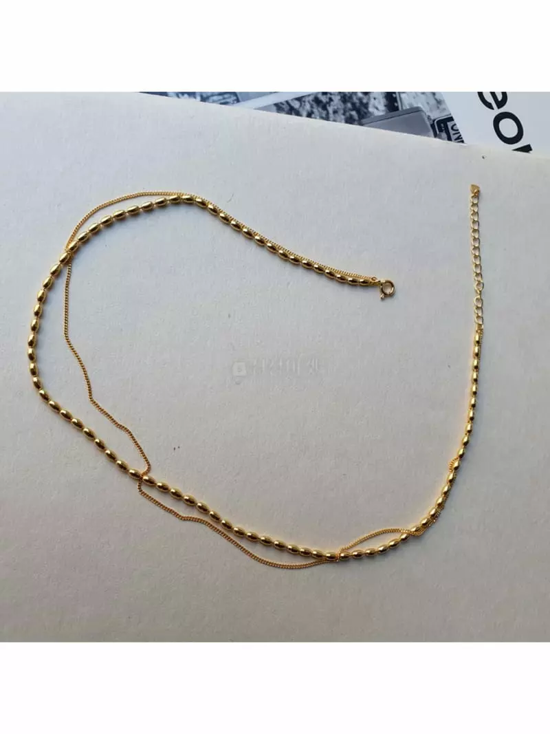 Cabinet - Korean Women Fashion - #momslook - Silver Gold Egg Necklace - 4