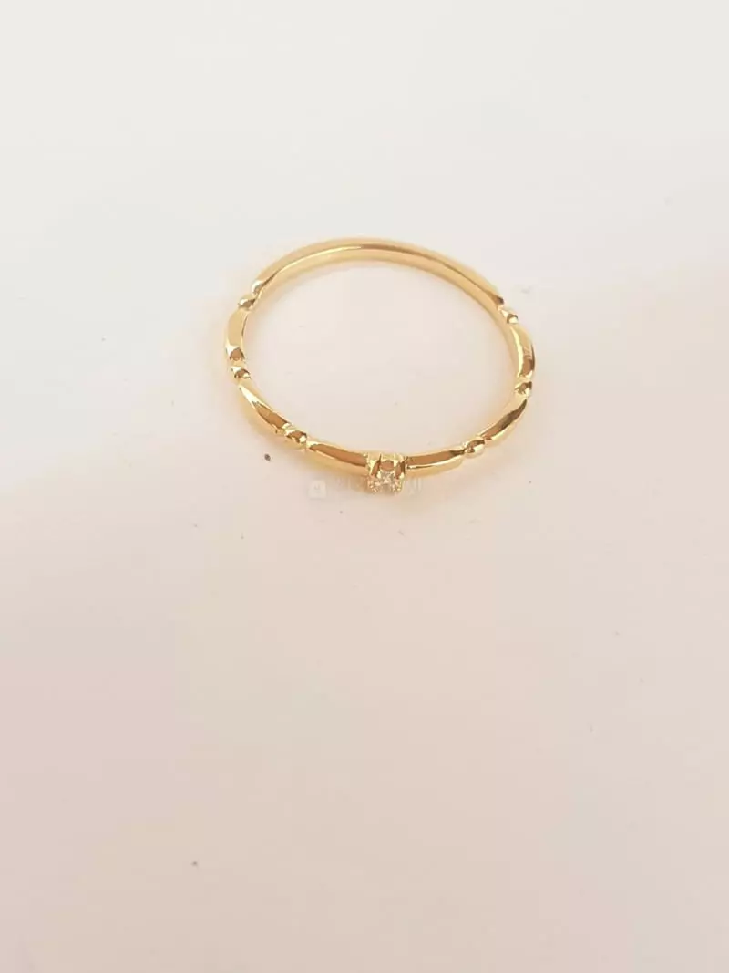 Cabinet - Korean Women Fashion - #womensfashion - Silver Mini Square Cubic Ring - 3