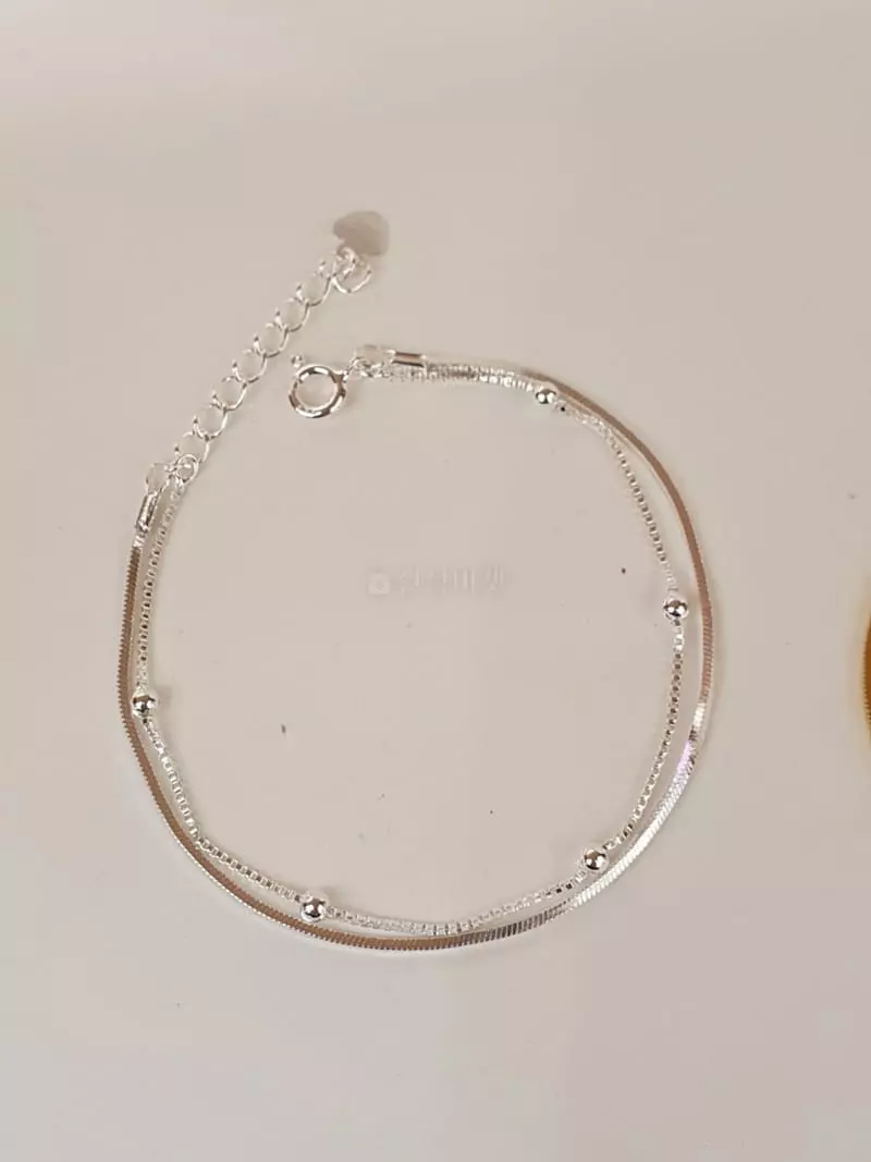 Cabinet - Korean Women Fashion - #womensfashion - Silver Two Stripes Bracelet