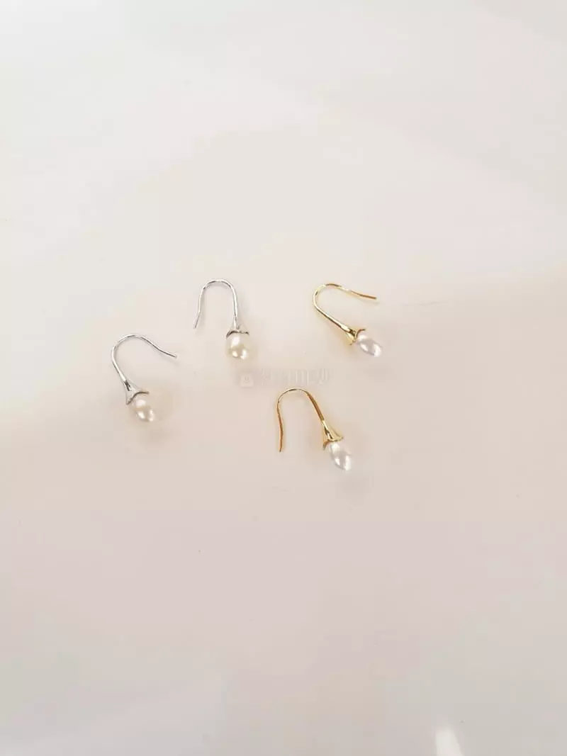 Cabinet - Korean Women Fashion - #womensfashion - Silver Circle Pearl Earring