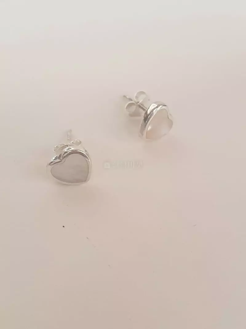 Cabinet - Korean Women Fashion - #womensfashion - Silver (Silver) Jagae Heart Earring