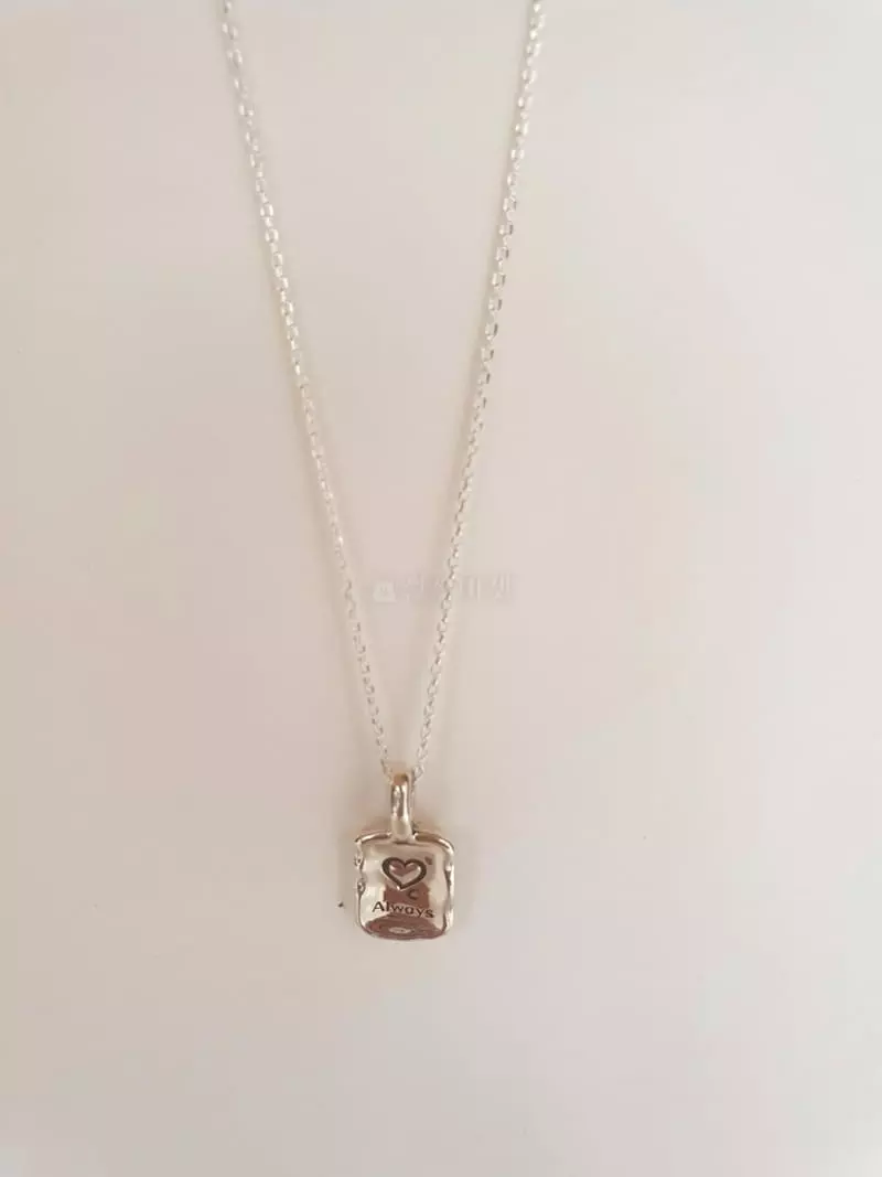 Cabinet - Korean Women Fashion - #womensfashion - Silver (Silver) Square Necklace - 2