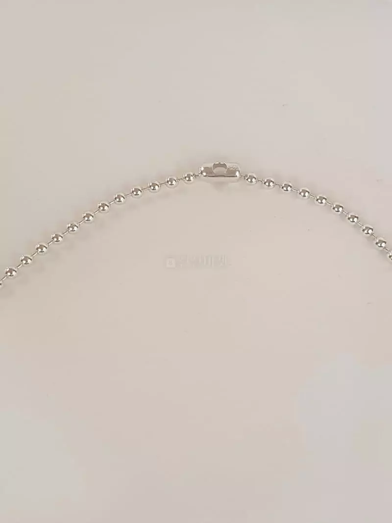 Cabinet - Korean Women Fashion - #womensfashion - Silver (Silver)3mm Ball Heart Necklace - 2