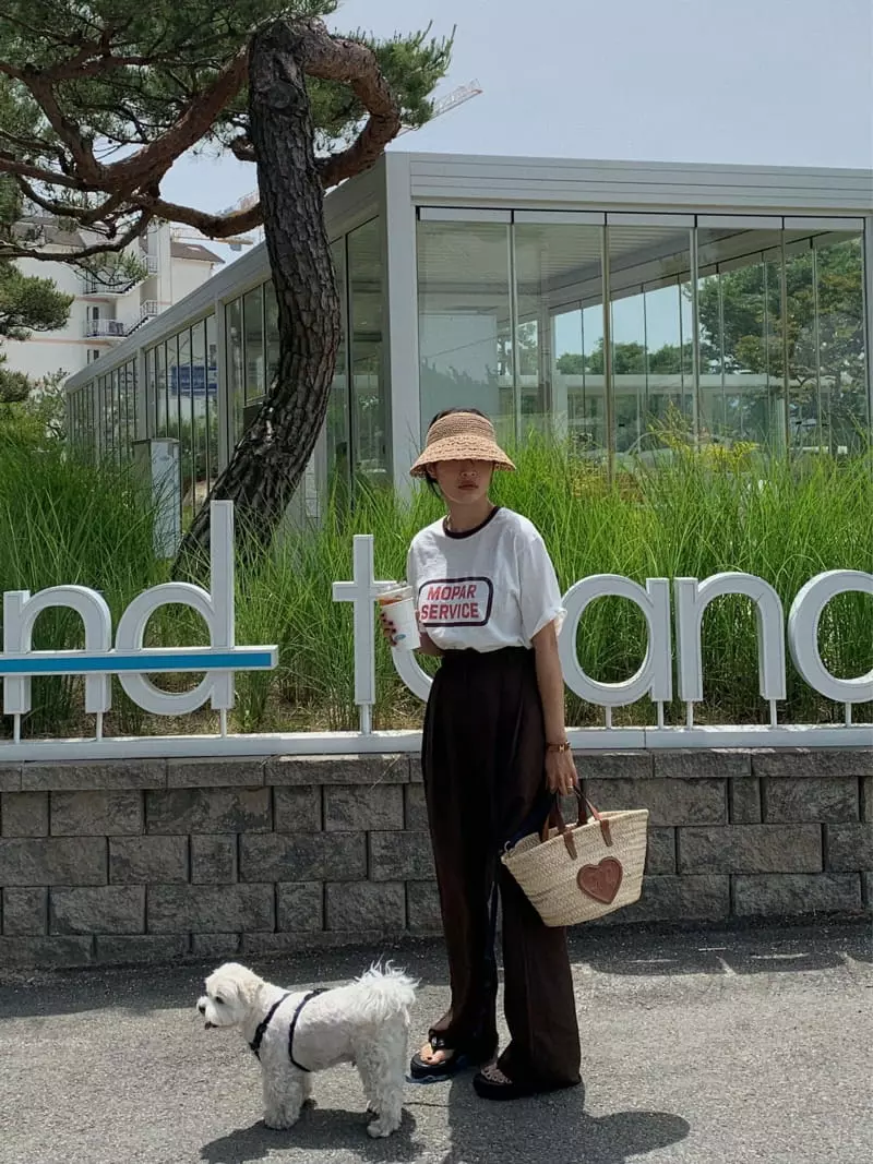 Camel - Korean Women Fashion - #momslook - Mopa Tee - 5
