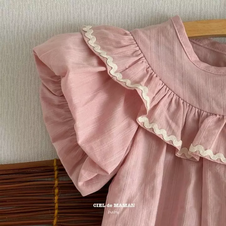 Ciel De Maman - Korean Baby Fashion - #onlinebabyboutique - Ell Frill Bodysuit - 2