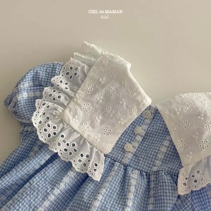 Ciel De Maman - Korean Children Fashion - #Kfashion4kids - Daisy Collar One-piece - 2