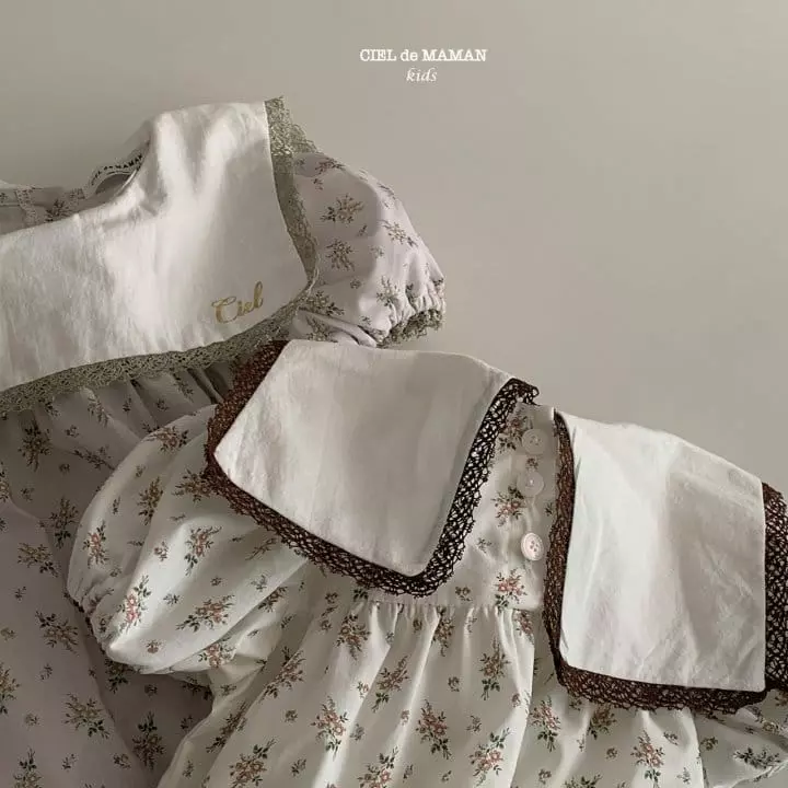 Ciel De Maman - Korean Children Fashion - #minifashionista - Anne Collar One-piece - 6