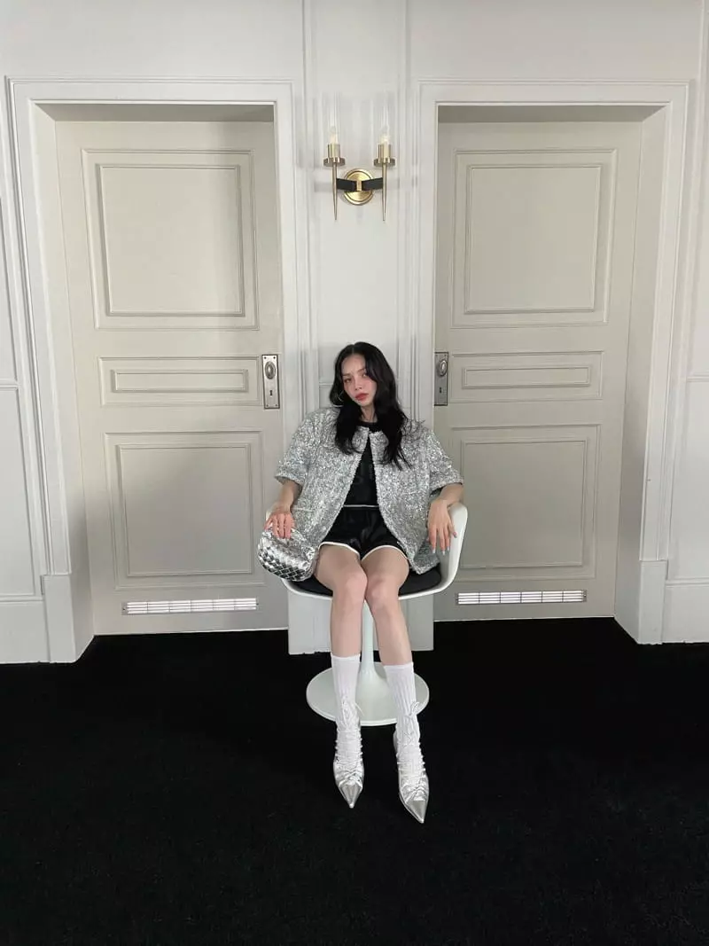 Clode - Korean Women Fashion - #momslook - Spankle Twid Jacket - 5