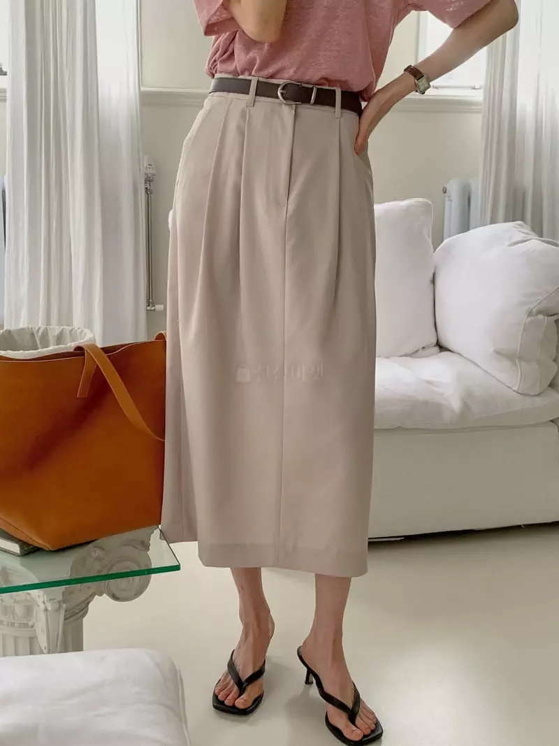 Comely - Korean Women Fashion - #momslook - Titan Skirt Belt Set - 11