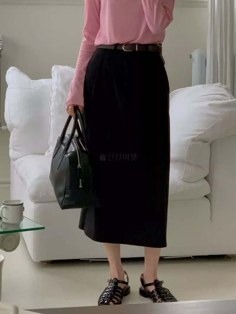 Comely - Korean Women Fashion - #momslook - Titan Skirt Belt Set - 3