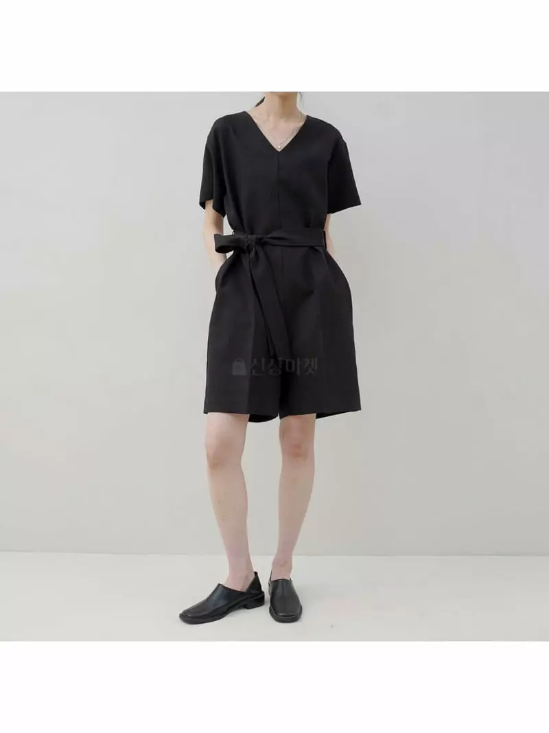 Comely - Korean Women Fashion - #vintagekidsstyle - Blend Jumpsuit - 7