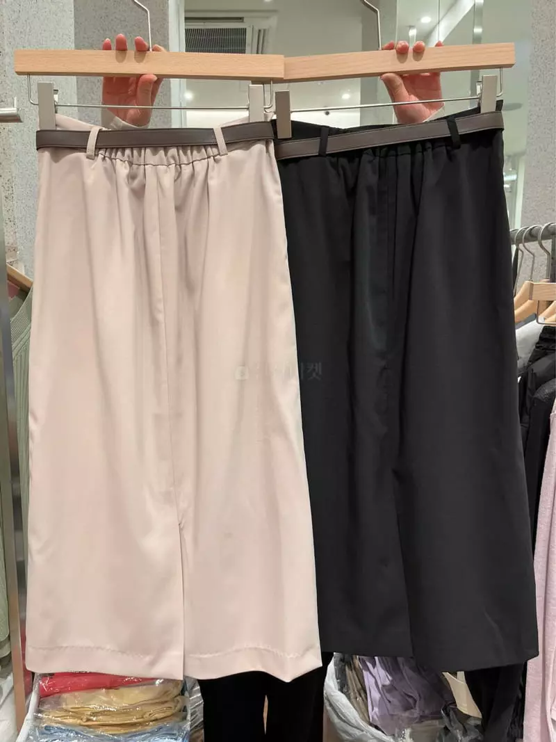 Comely - Korean Women Fashion - #womensfashion - Titan Skirt Belt Set - 2