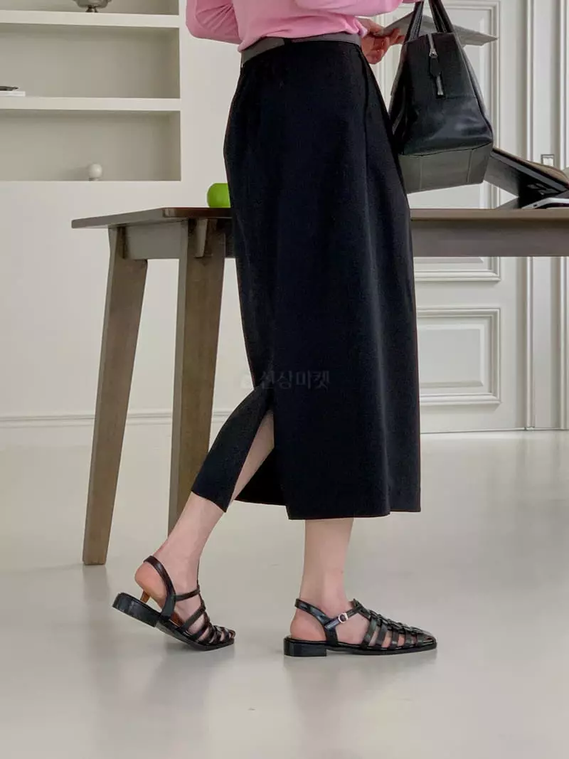Comely - Korean Women Fashion - #womensfashion - Titan Skirt Belt Set - 6