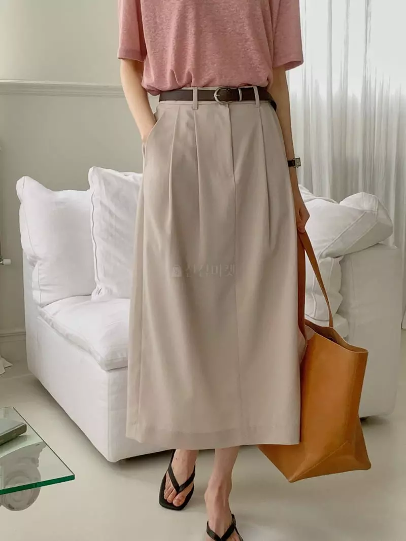 Comely - Korean Women Fashion - #womensfashion - Titan Skirt Belt Set - 8