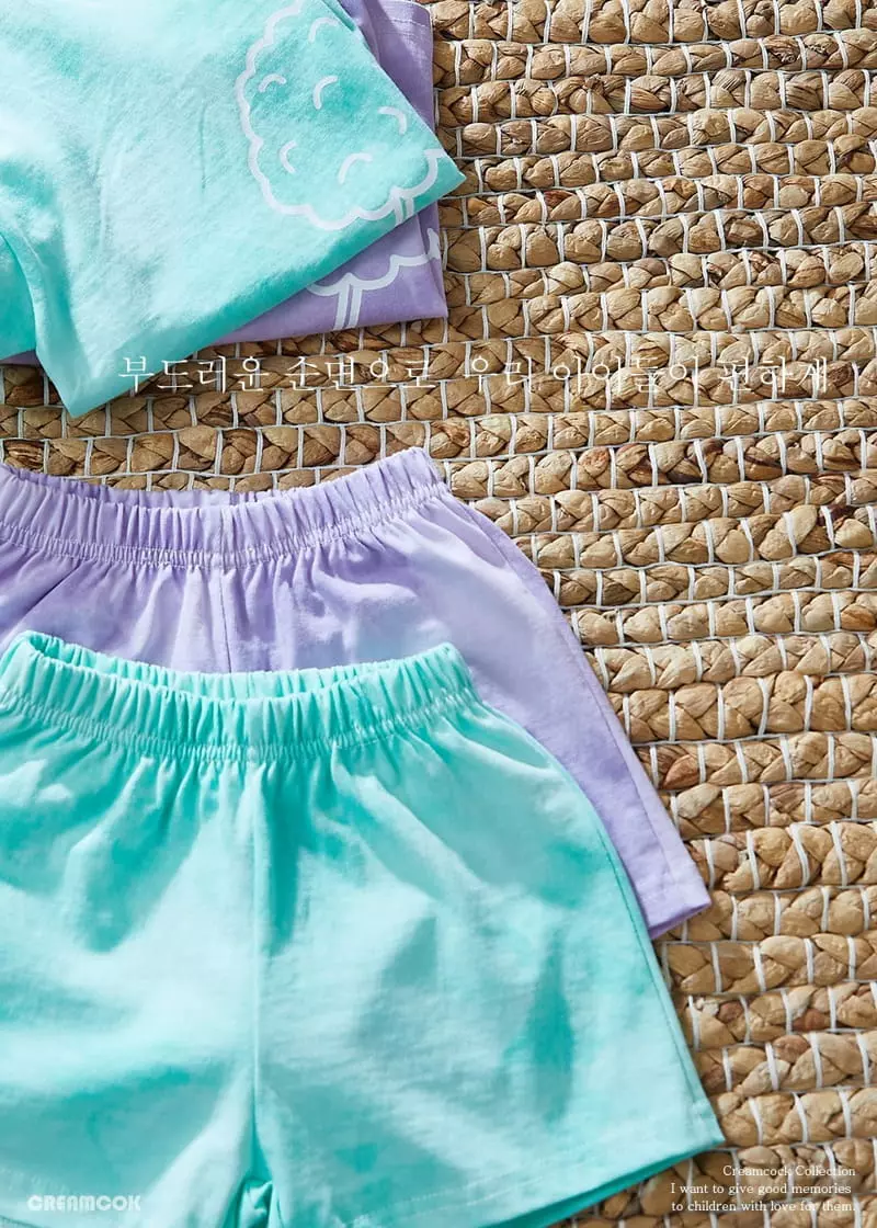 Creamcok - Korean Children Fashion - #childofig - Cotton Candy Top Bottom Set - 12