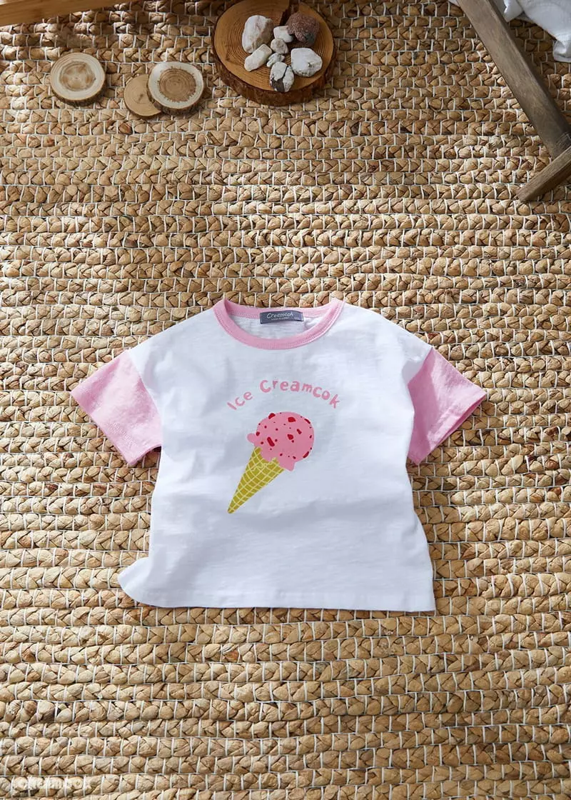 Creamcok - Korean Children Fashion - #childrensboutique - Ice Cream Tee - 7