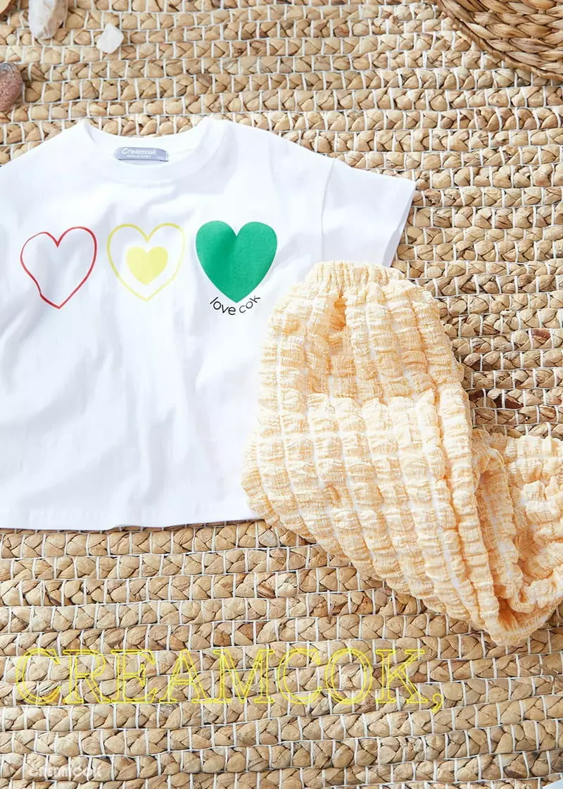Creamcok - Korean Children Fashion - #kidsstore - Heart Signal Tee - 3