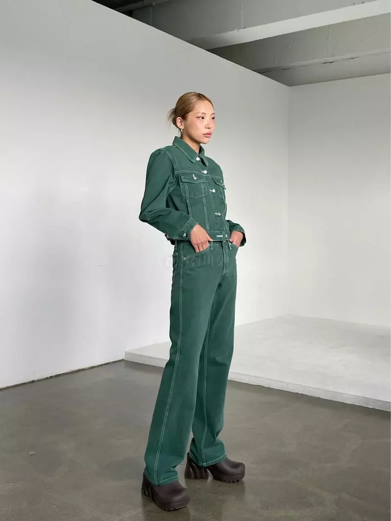 Creamvilla - Korean Women Fashion - #momslook - Dyeing Pants