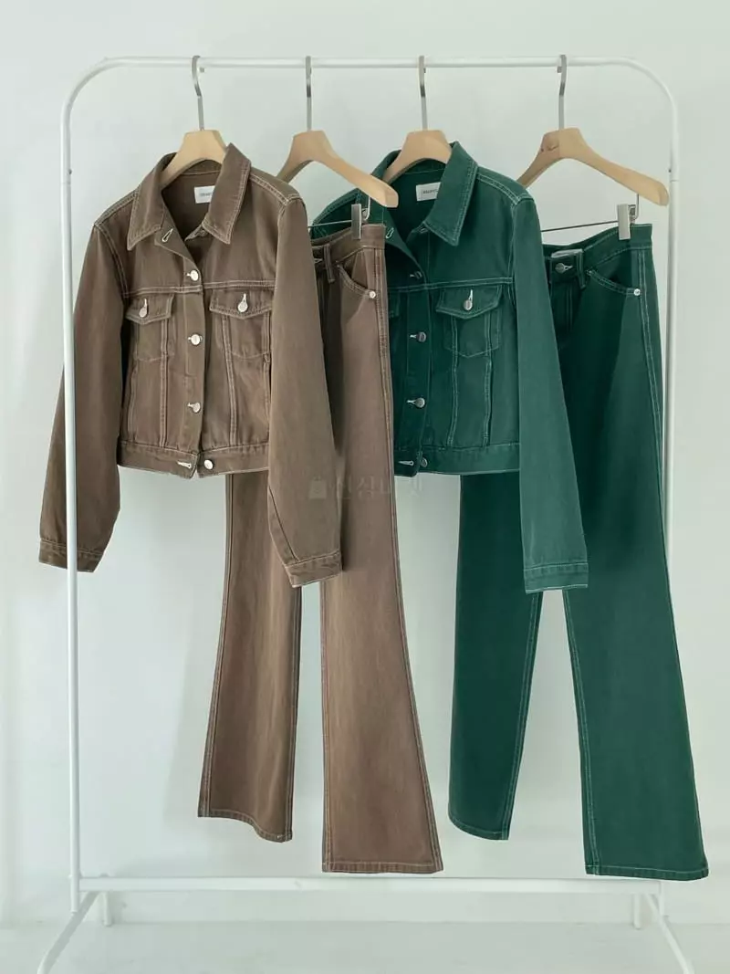 Creamvilla - Korean Women Fashion - #momslook - Dyeing Pants - 7