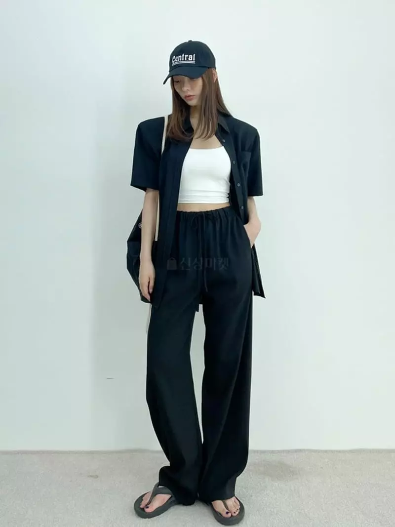 D2 - Korean Women Fashion - #momslook - Crape Pants - 2
