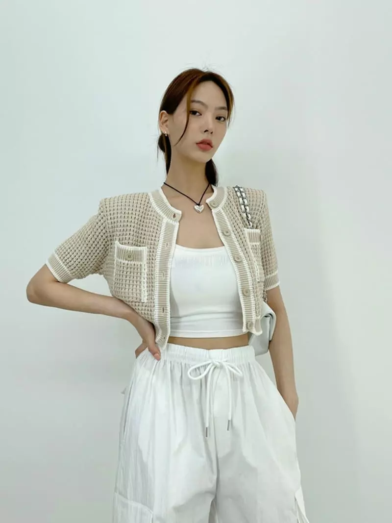 D2 - Korean Women Fashion - #womensfashion - Waffle Cardigan - 4