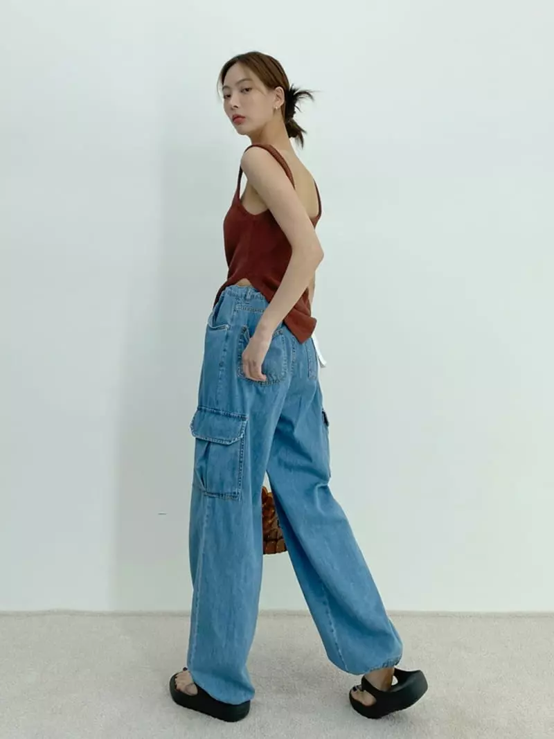 D2 - Korean Women Fashion - #momslook - Slit Knit Sleeveless - 8