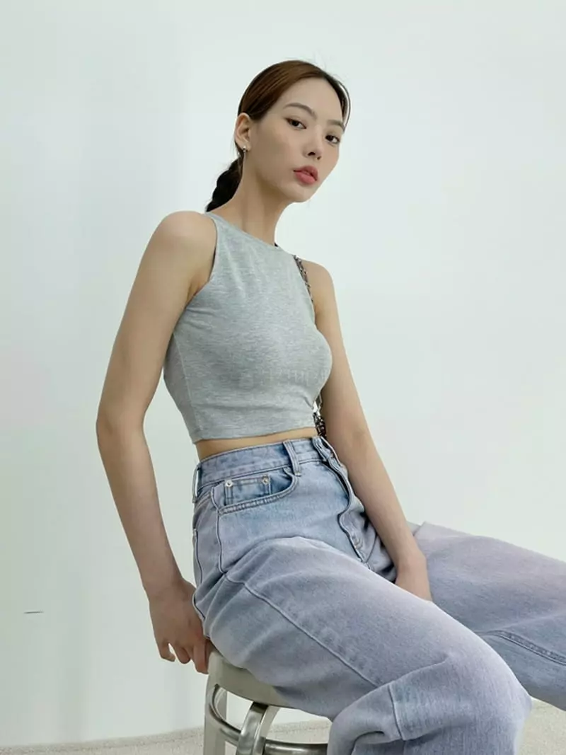 D2 - Korean Women Fashion - #momslook - Sand Purple Jeans