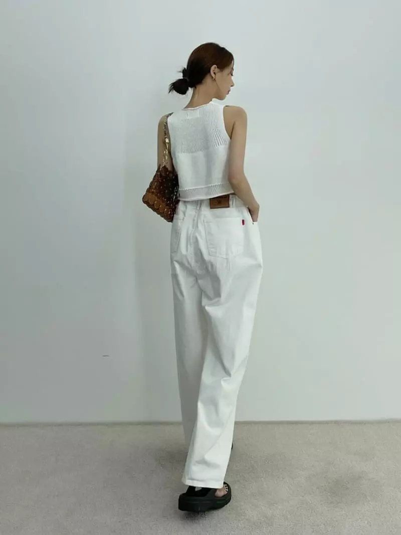 D2 - Korean Women Fashion - #momslook - Boy String Jeans - 3