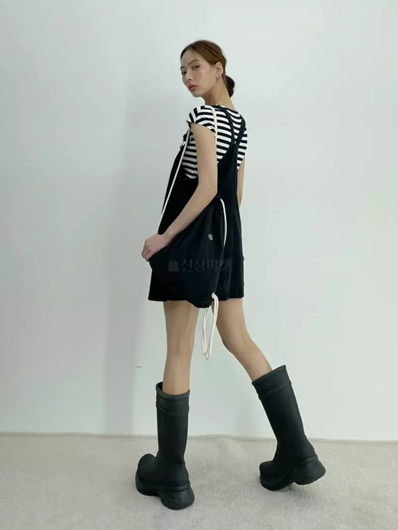 D2 - Korean Women Fashion - #womensfashion - Lil Cargo Dungarees One-piece - 4