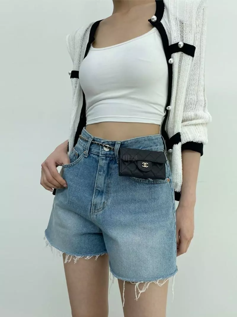 D2 - Korean Women Fashion - #momslook - Demage Denim Shorts - 4
