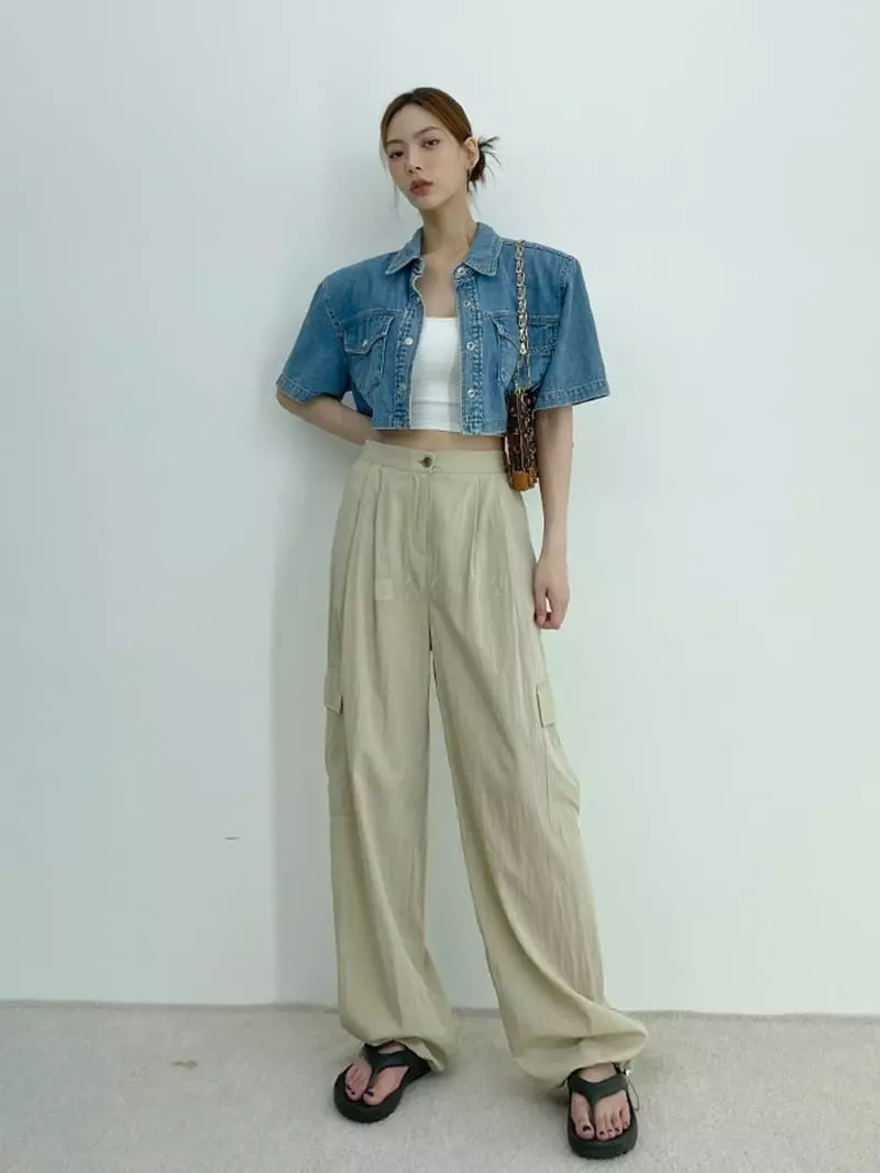 D2 - Korean Women Fashion - #vintageinspired - Glem Cargo Pants - 6