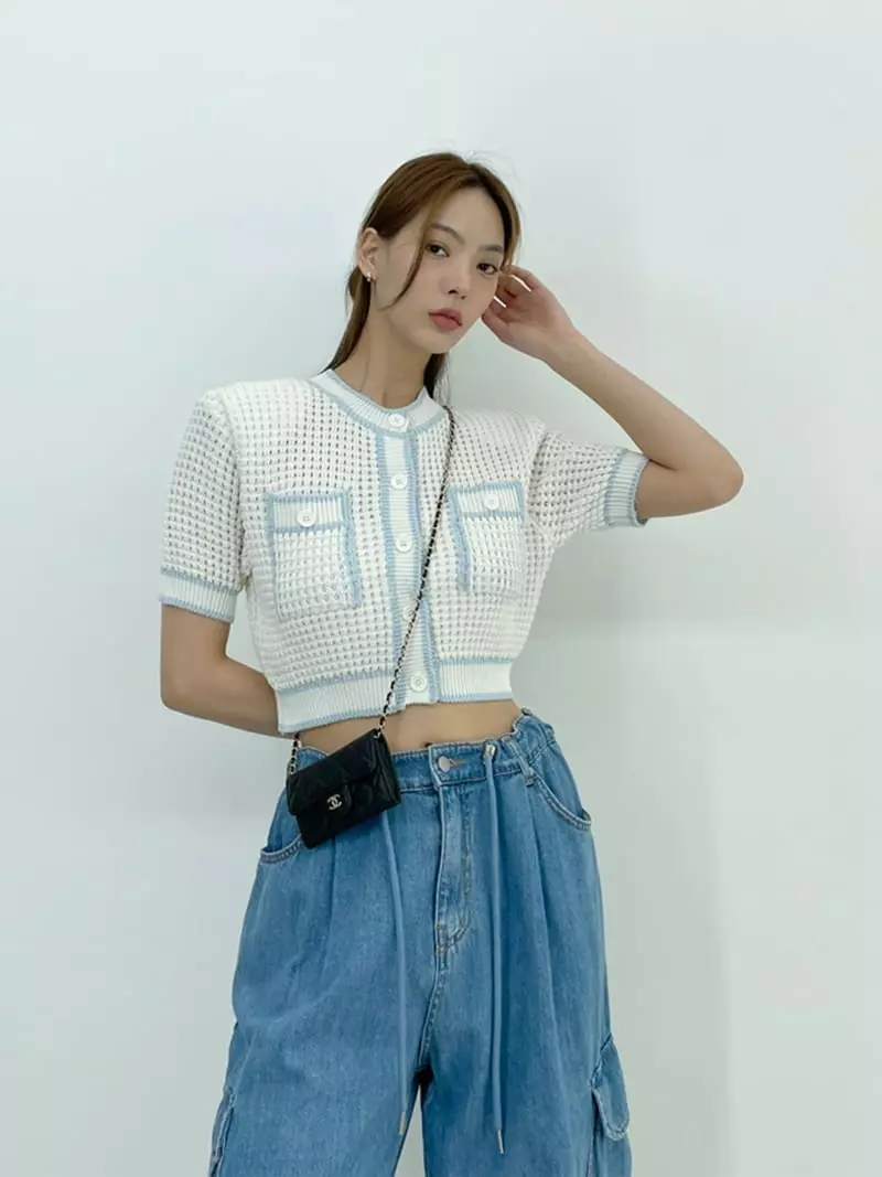 D2 - Korean Women Fashion - #womensfashion - Waffle Cardigan - 9