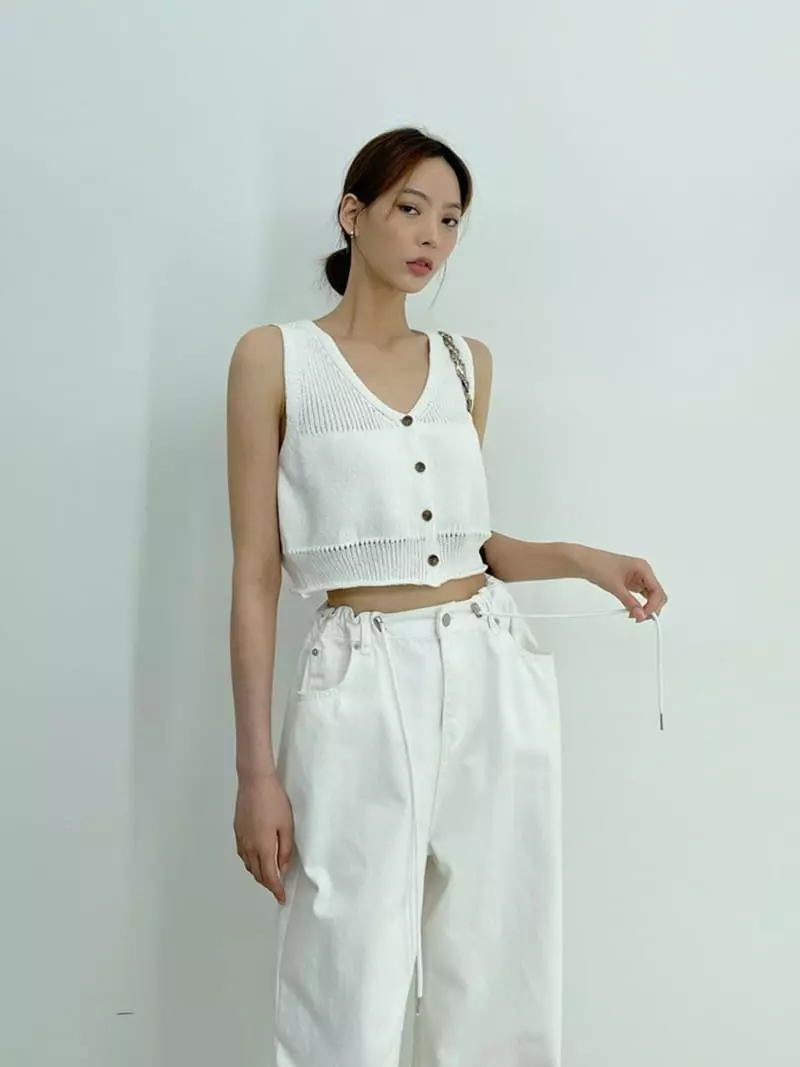 D2 - Korean Women Fashion - #momslook - Boy String Jeans - 4