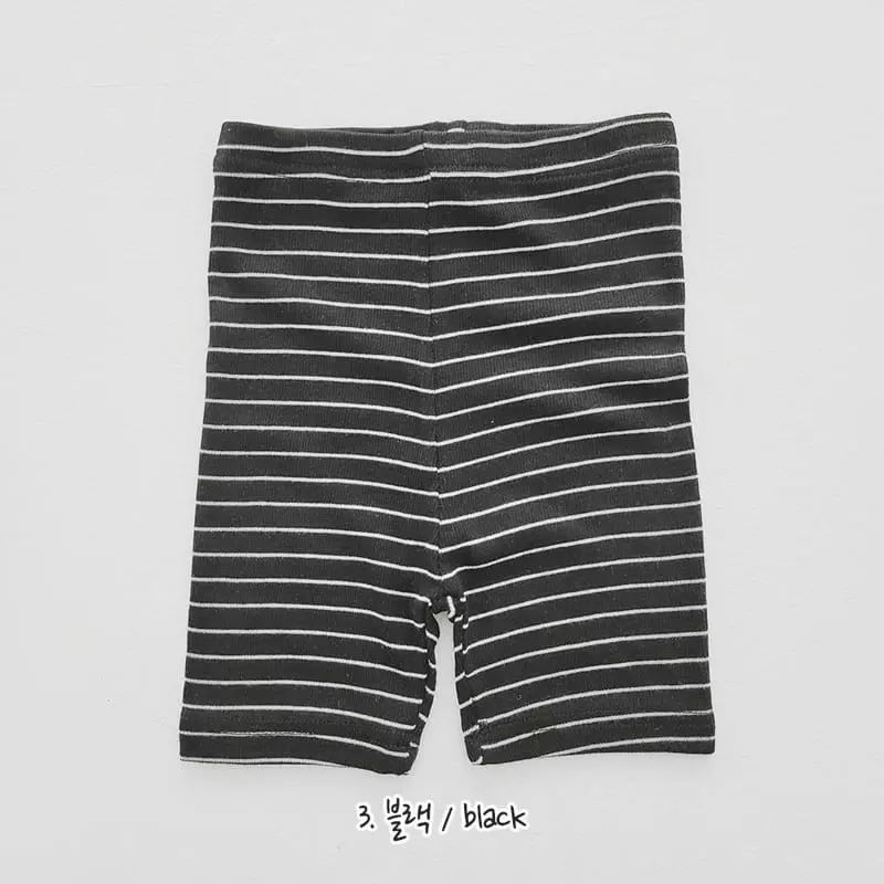 Daily Daily - Korean Children Fashion - #Kfashion4kids - Stripes Short Leggings - 5