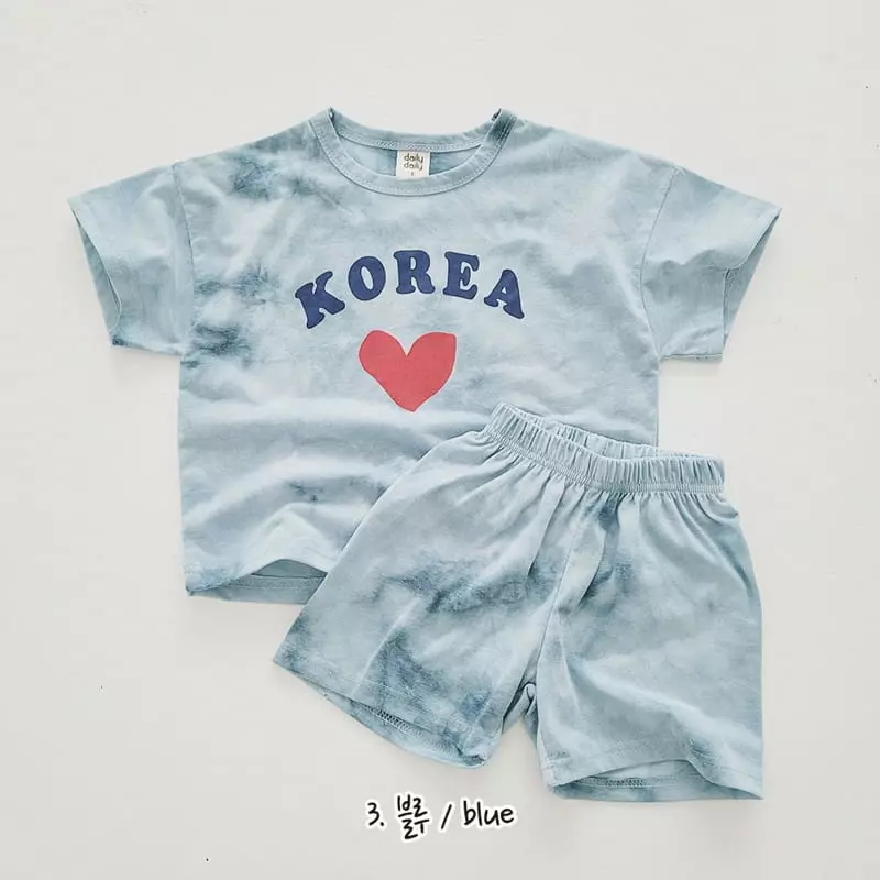 Daily Daily - Korean Children Fashion - #designkidswear - Water Paint World Top Bottom Set - 5