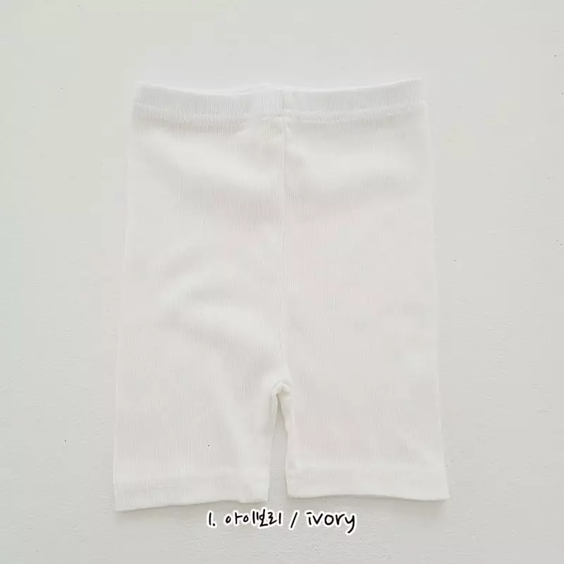 Daily Daily - Korean Children Fashion - #fashionkids - Summer Rib Short Leggings - 3