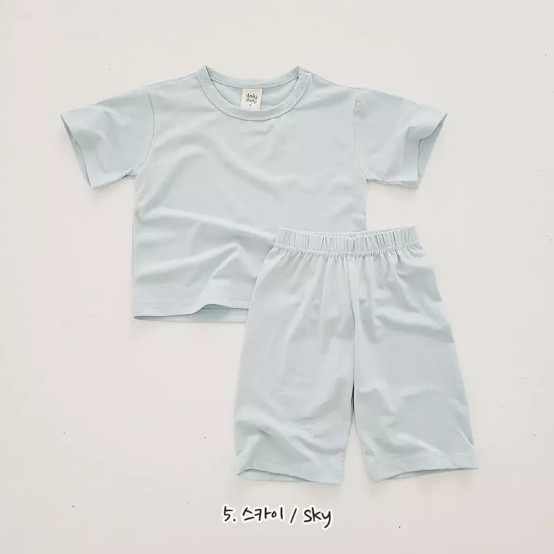 Daily Daily - Korean Children Fashion - #kidsshorts - Ice Top Bottom Set - 7