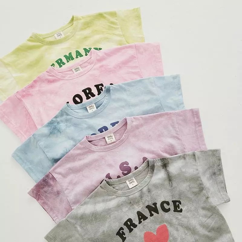 Daily Daily - Korean Children Fashion - #kidsstore - Water Paint World Top Bottom Set - 9