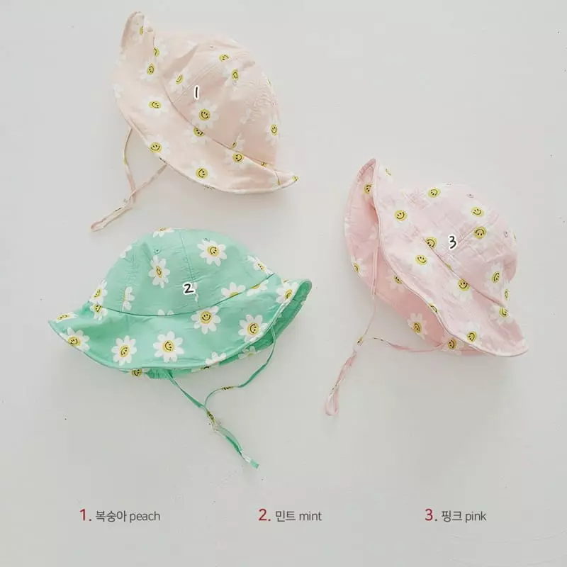 Daily Daily - Korean Children Fashion - #minifashionista - Happy Flower Bucket Hat 6m~5y