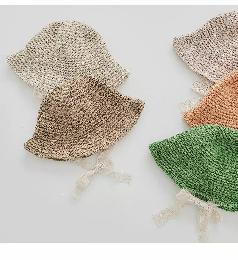 Daily Daily - Korean Children Fashion - #stylishchildhood - Jisa Lace Bucket Hat - 5