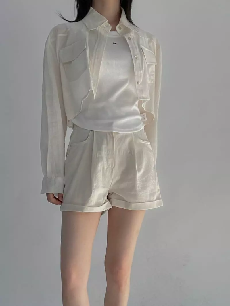 Dark Beige - Korean Women Fashion - #momslook - Roll Up Pants - 2