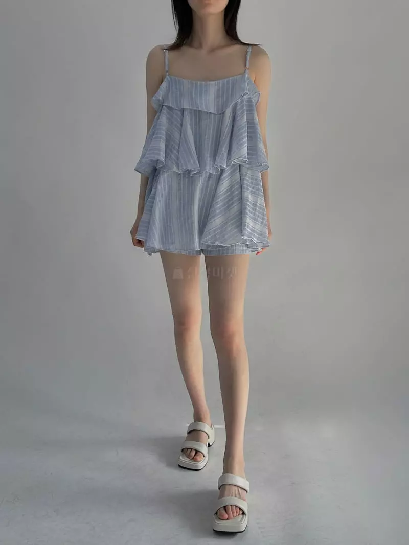 Dark Beige - Korean Women Fashion - #womensfashion - Resort Set UP - 4