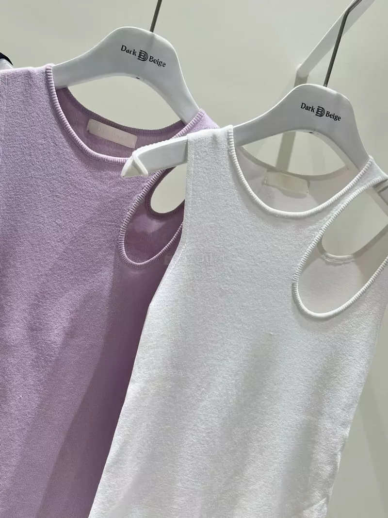 Dark Beige - Korean Women Fashion - #pursuepretty - Sara Knit Tee - 3
