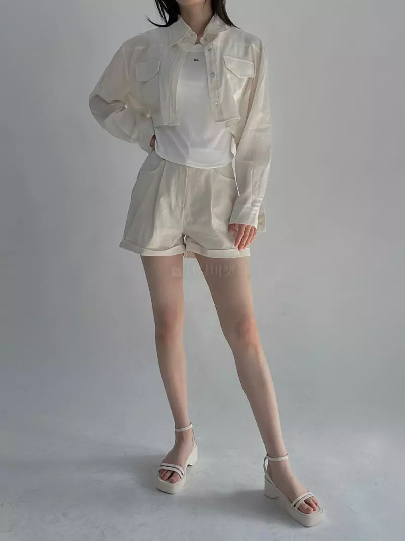 Dark Beige - Korean Women Fashion - #womensfashion - Roll Up Pants - 3